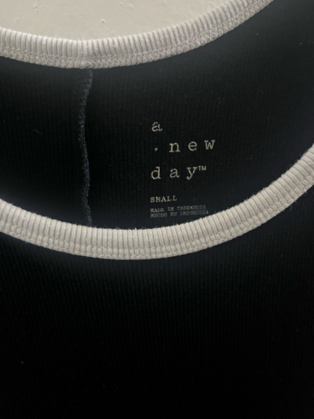 a new day Black Maxi Tank Dress with White Trim - Picture 3 of 4